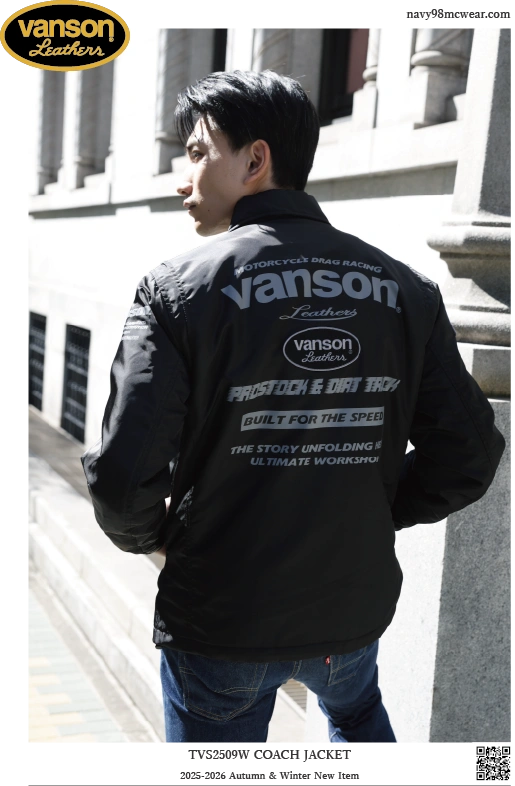TVS2509W COACH JAKET | BLACK | BEHIND | navy98mcwear