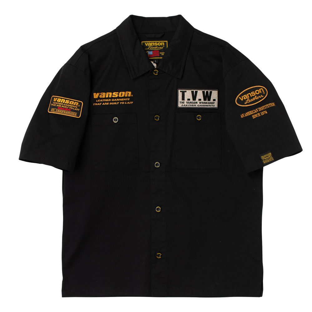 SVS2606S コットンワークシャツ | vanson TROOPER/Sブランド | 2026春夏モデル