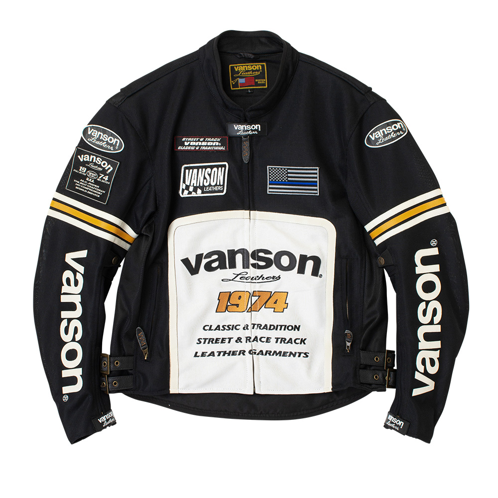 VS26105S メッシュライダースジャケット | vansonブランド | 2026春夏モデル