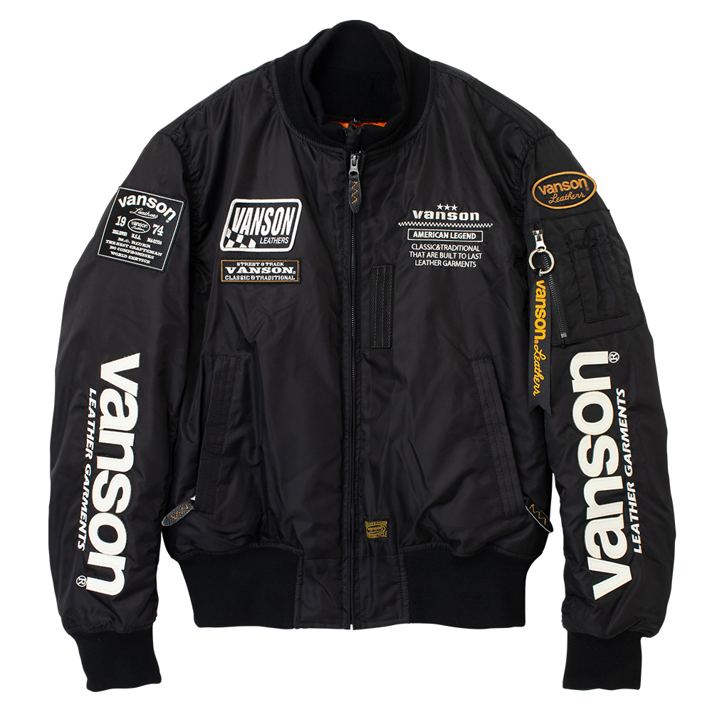 VSE26102W ナイロン MA-1ジャケット | vanson EXCLUSIVEブランド | 2026秋冬モデル