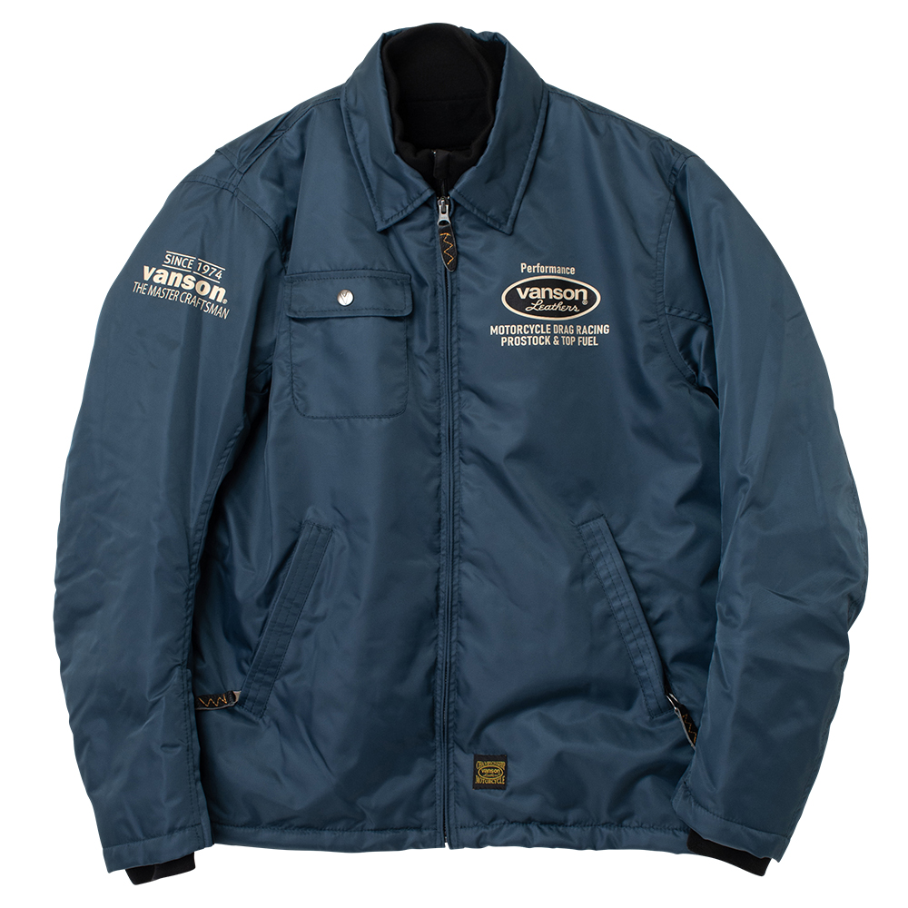 VSE26103W ナイロン コーチジャケット | vanson EXCLUSIVEブランド | 2026秋冬モデル